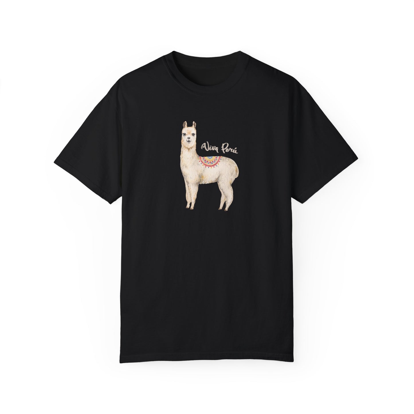 Llama Viva Peru! l Unisex Garment-Dyed T-shirt l 100% Cotton l Comfort Colors