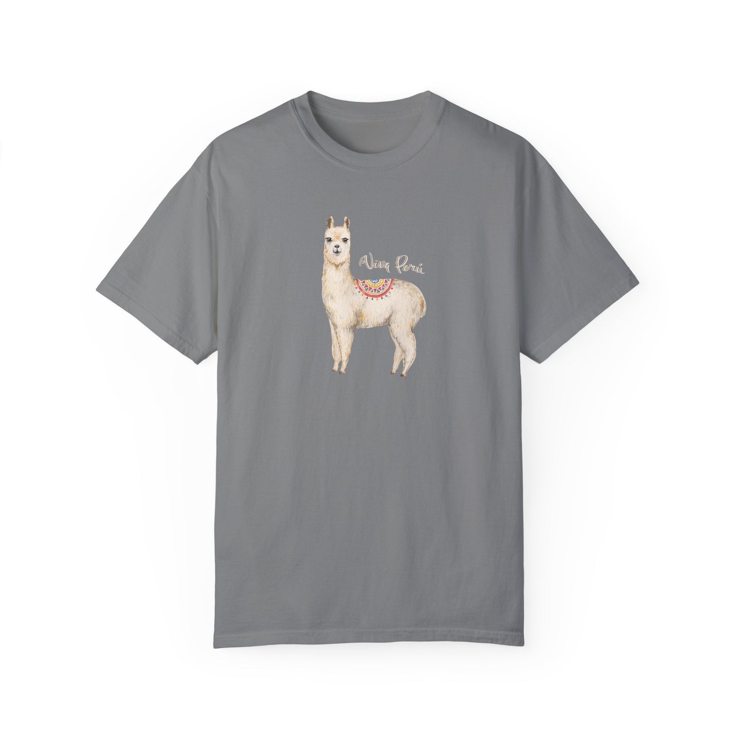 Llama Viva Peru! l Unisex Garment-Dyed T-shirt l 100% Cotton l Comfort Colors