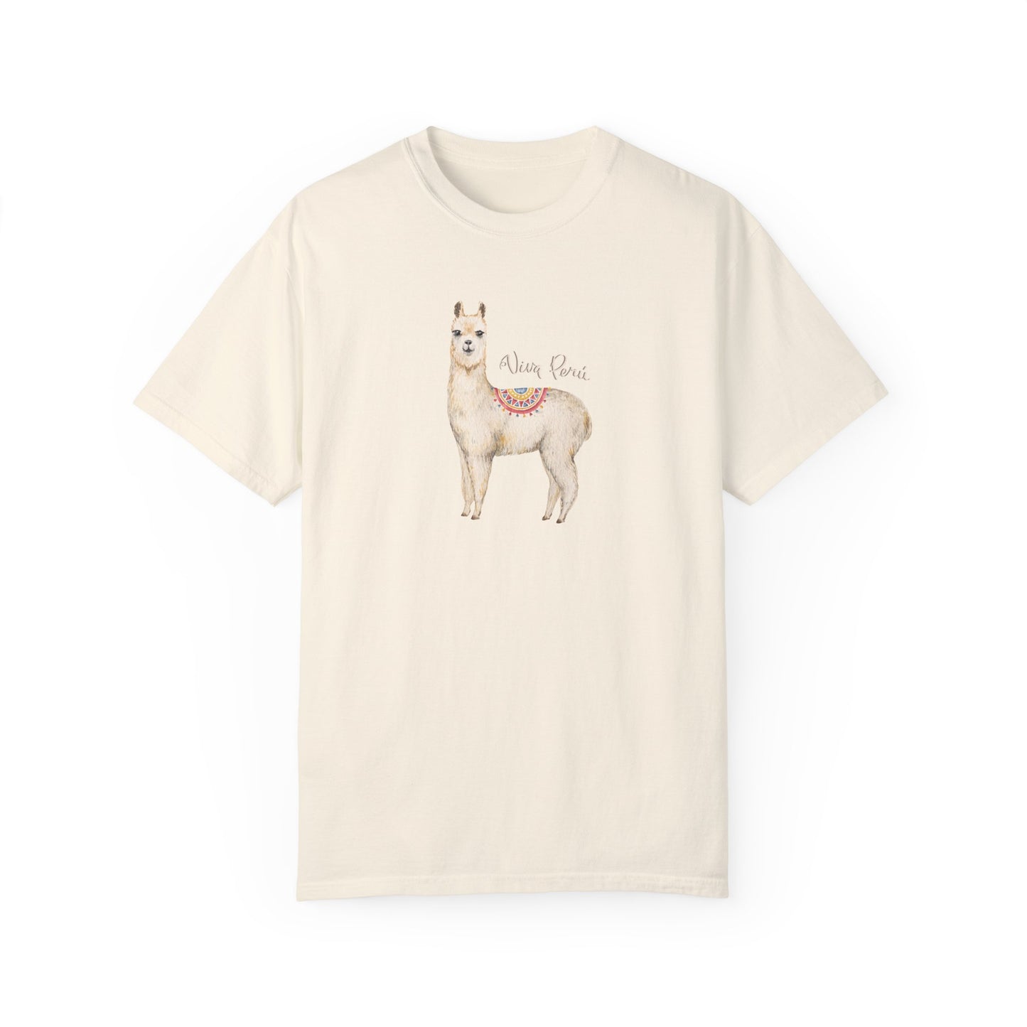 Llama Viva Peru! l Unisex Garment-Dyed T-shirt l 100% Cotton l Comfort Colors