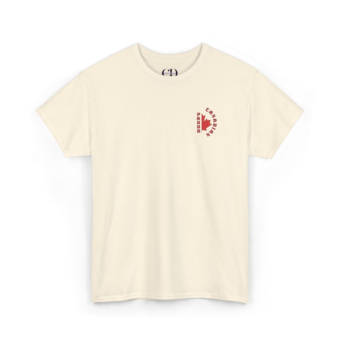 2.0 Proud Canadian (Embroidered) Unisex Heavy Cotton Tee - Canapino Designs