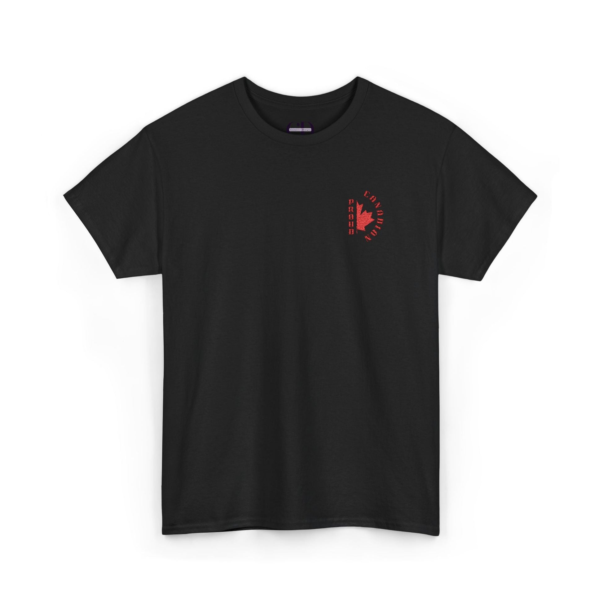 2.0 Proud Canadian (Embroidered) Unisex Heavy Cotton Tee - Canapino Designs
