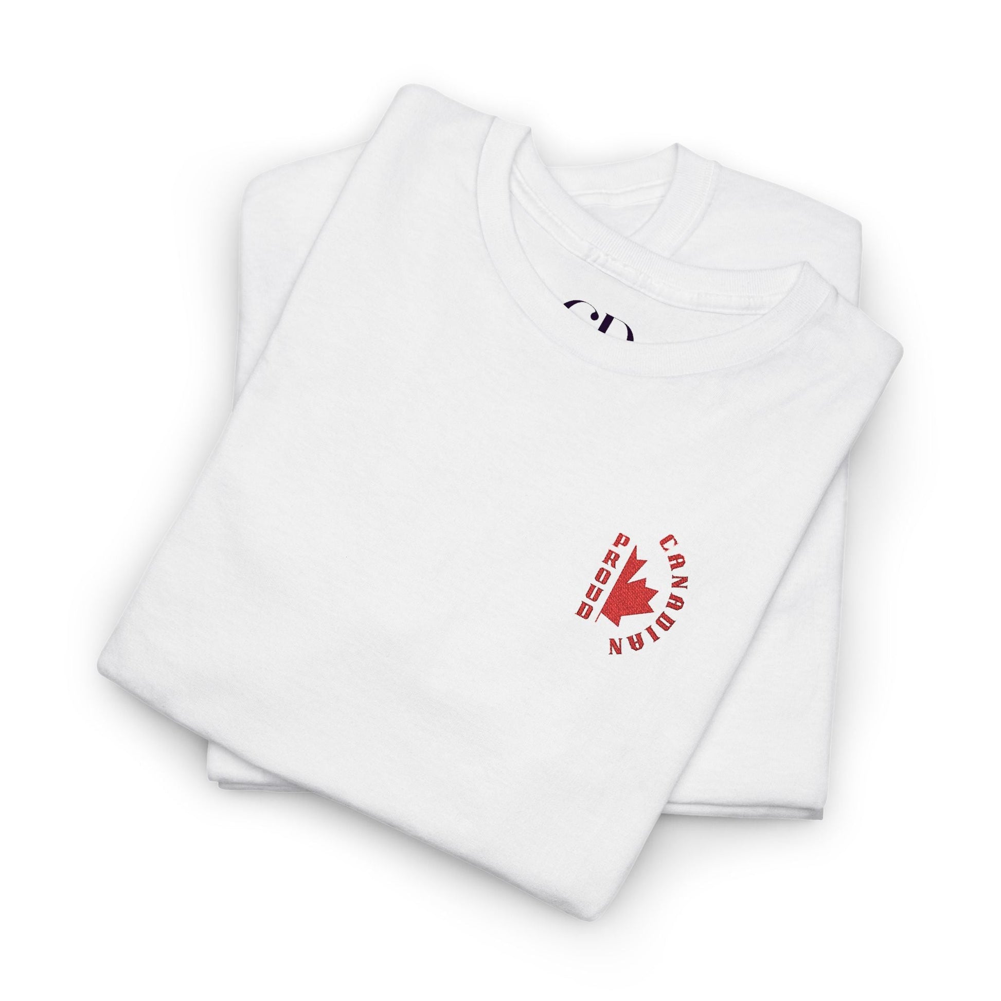 2.0 Proud Canadian (Embroidered) Unisex Heavy Cotton Tee - Canapino Designs