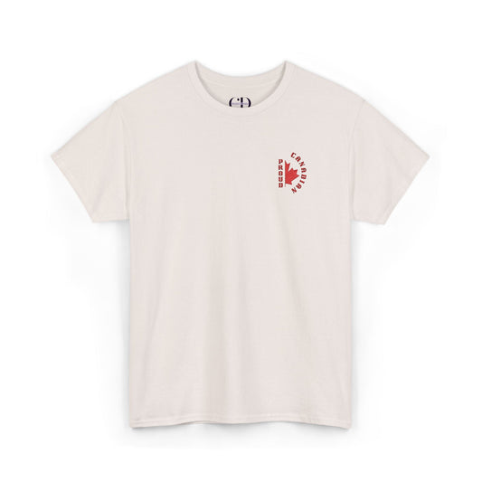 2.0 Proud Canadian (Embroidered) Unisex Heavy Cotton Tee - Canapino Designs