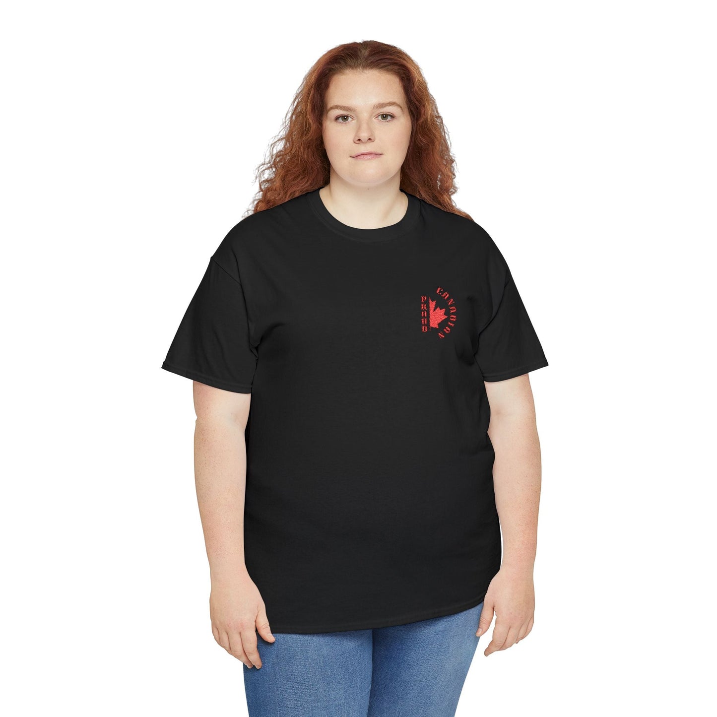 2.0 Proud Canadian (Embroidered) Unisex Heavy Cotton Tee - Canapino Designs