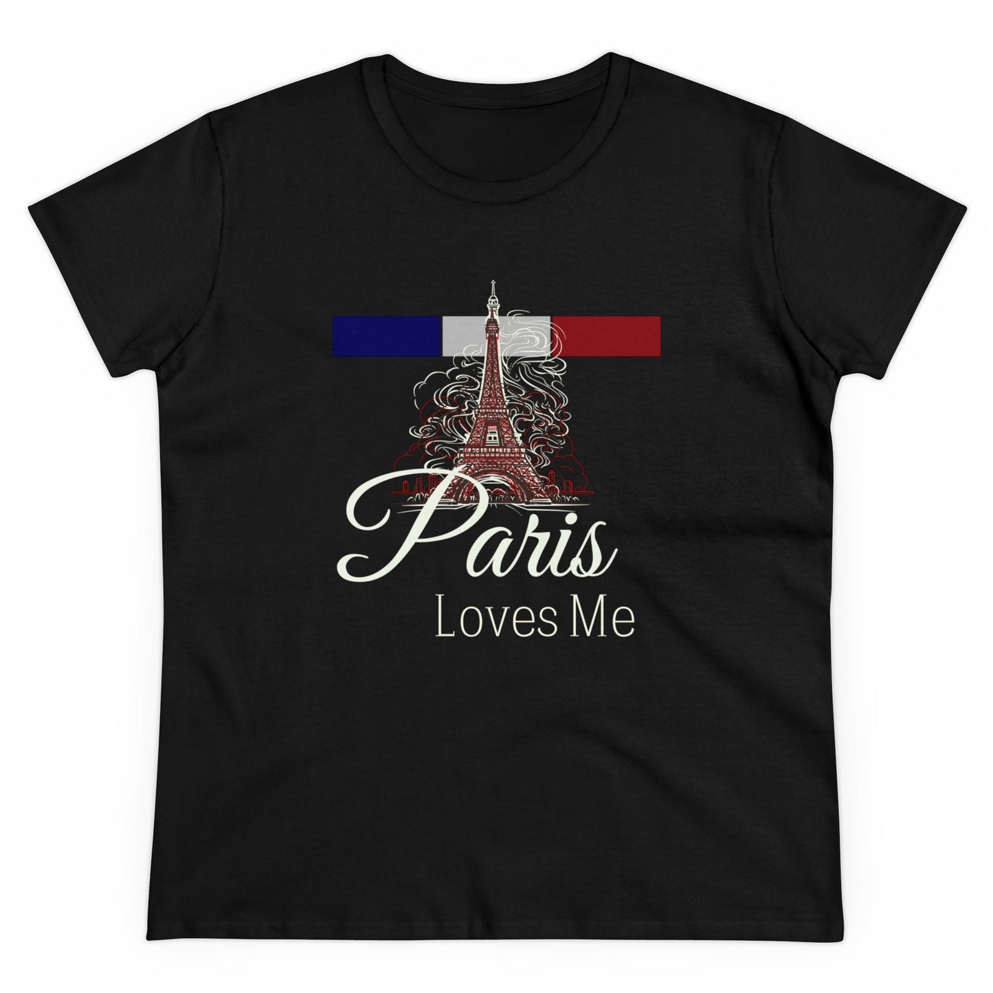 Paris Women's Midweight Cotton Tee - Canapino Designs