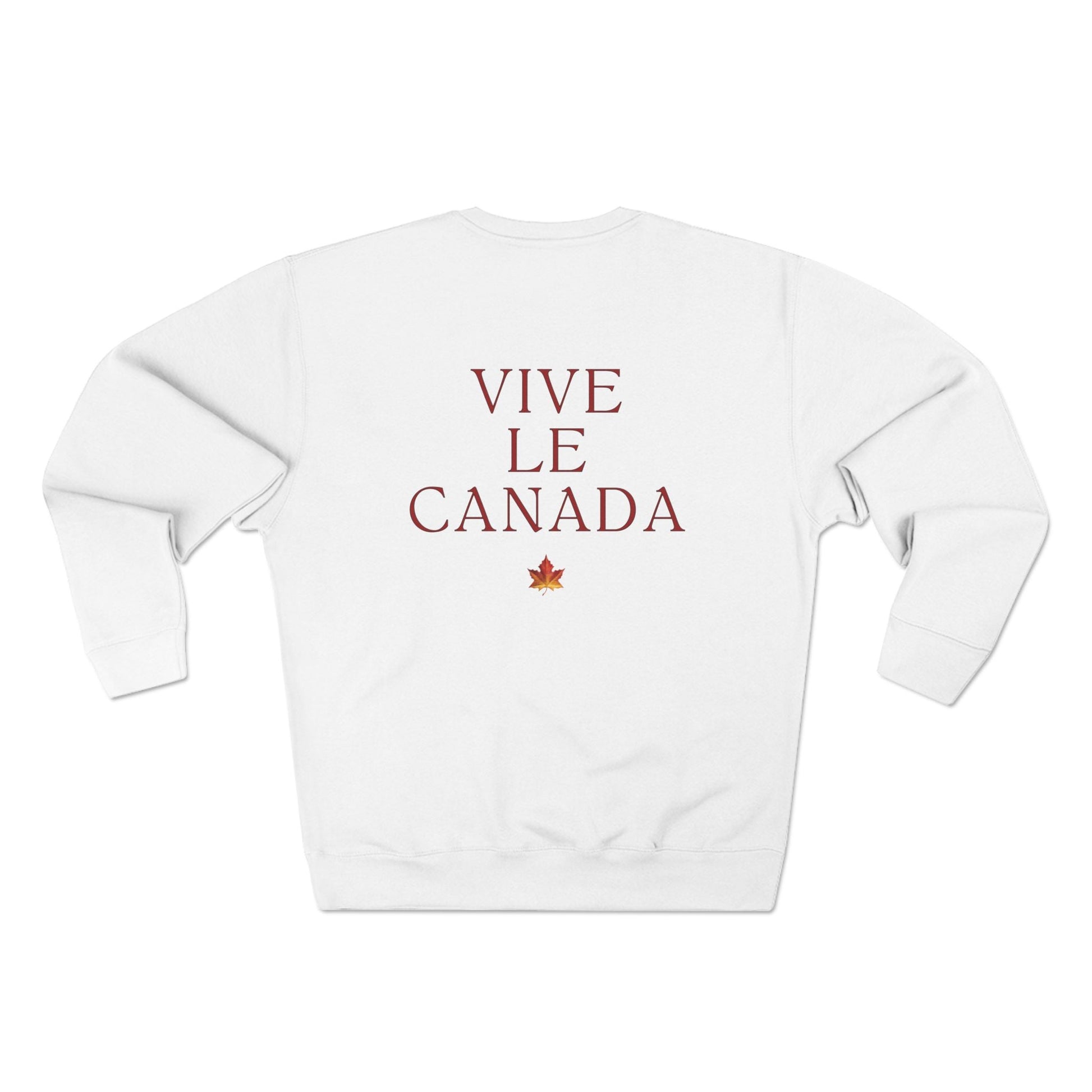Vive Le Canada! Front & Back Designed Sweater - Canapino Designs